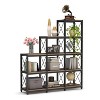 Hommoo Ladder Bookshelf, 12 Shelves Industrial Bookcase - 4 of 4