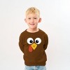 Turkey Face Big Eyes - Kids Toddler Sweatshirt and Kids Youth Sweatshirt - 3 of 4