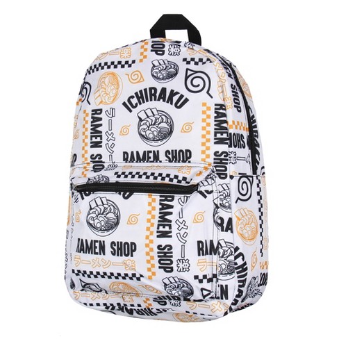 Naruto Backpack Ichiraku Ramen Shop Laptop School Travel Backpack White