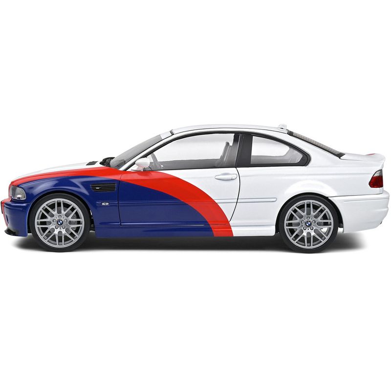 2000 BMW E46 M3 "Streetfighter" White with Blue and Red Graphics 1/18 Diecast Model Car by Solido, 3 of 6