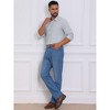 INSPIRE CHIC Men's Stripes Long Sleeved Button Down Business Dress Shirts - 2 of 4