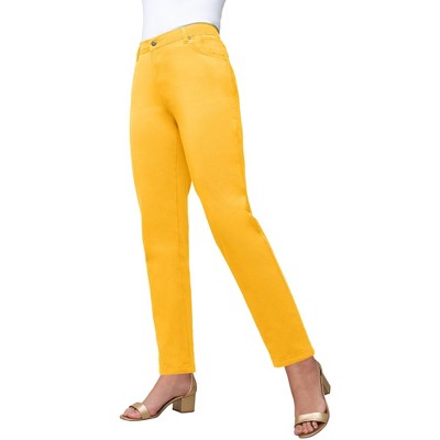 Jessica London Women's Plus Size True Fit Stretch Denim Straight Leg Jean