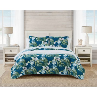 Southern Breeze Quilt & Sham Set Blue - Tommy Bahama