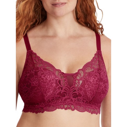 Buy Plush Desire Padded Wired 3/4Th Cup Lacy Push-Up Bra - Pink Online