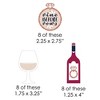 Big Dot of Happiness Vino Before Vows - DIY Shaped Winery Bridal Shower or Bachelorette Party Cut-Outs - 24 Count - 2 of 4