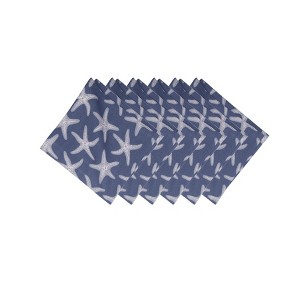 C&F Home Calming Seas Starfish Reversible Hemstitch Napkins Set of 6 - 1 of 4