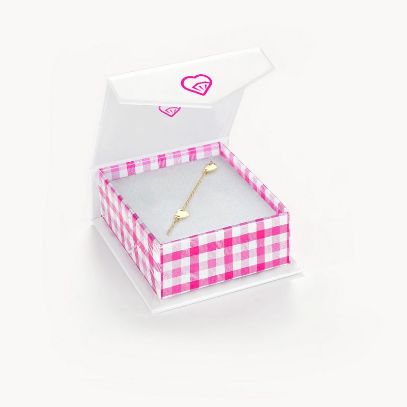 Girls' Polished Heart Charm Bracelet 14k Gold - In Season Jewelry, 6 of 7