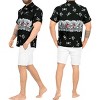 LA LEELA Men's Pirates Hawaiian Shirts Short Sleeve Button Down Shirt Mens Hawaii Shirts Vacation Summer Beach Shirts for Men Funny - 3 of 4