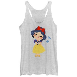 Women's Snow White and the Seven Dwarves Cartoon Song Racerback Tank Top - 1 of 3