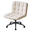 Vynxaria Armless Desk Chair with Lumbar Support - Adjustable Height & 360¡ã Swivel - 4 of 4