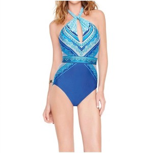 Women's Jasmine High Neck One Piece Swimsuit - Gottex - 1 of 3