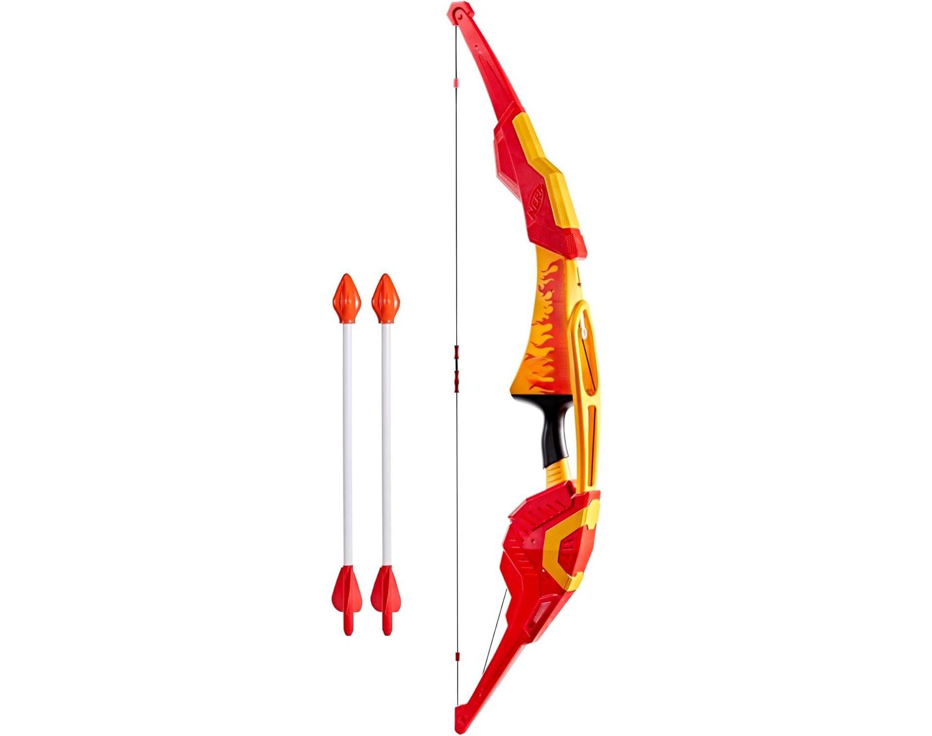TEMI Toy - 42-Inch Bow Launches Arrows Up To 105 Feet, 2 Soft-Tip Arrows, Outdoor Play for Ages 10+