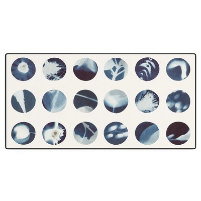 Alisa Galitsyna Botanical Cyanotypes Desk Mat - Deny Designs