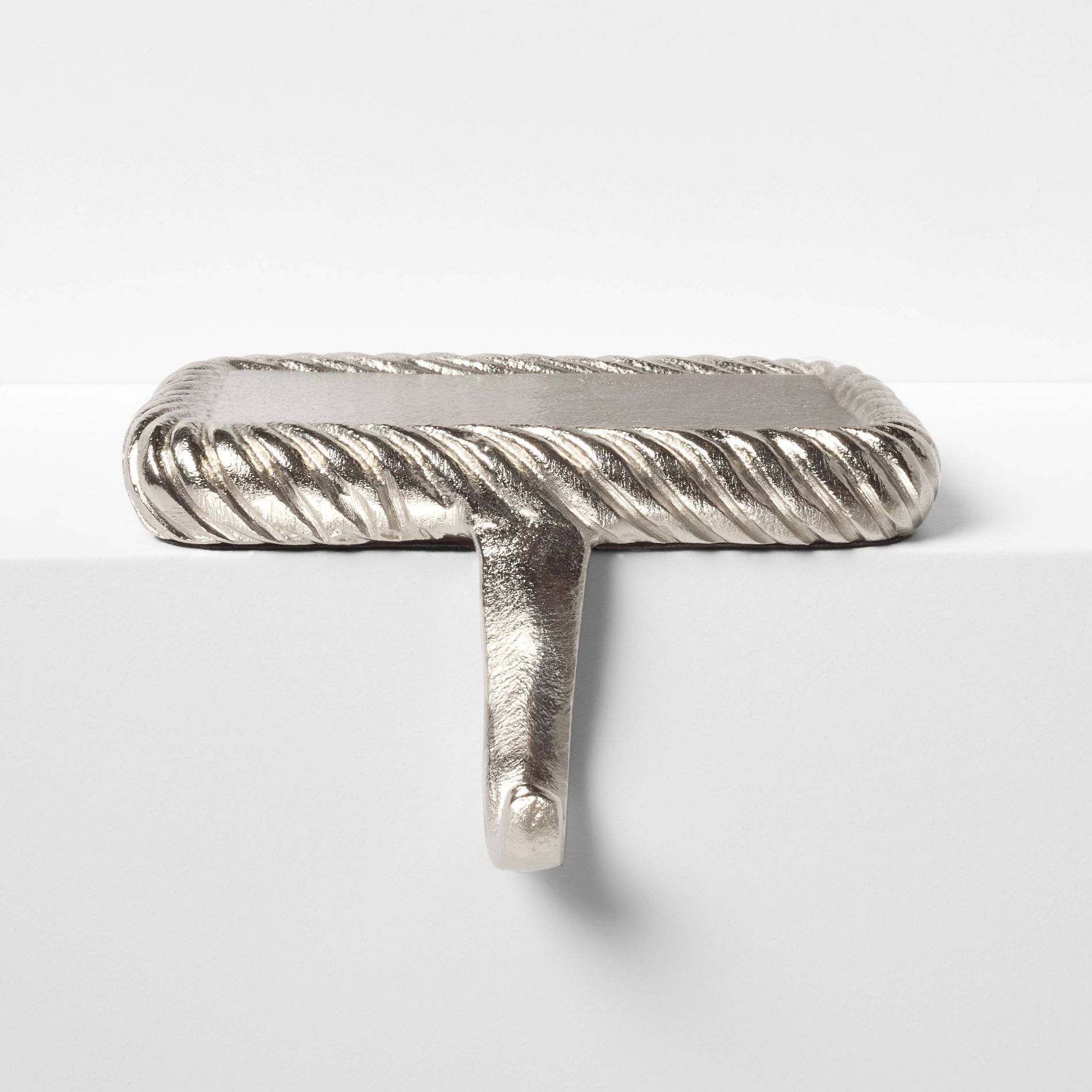 Metal Twisted Edge Christmas Stocking Holder Silver - Threshold™ designed with Studio McGee