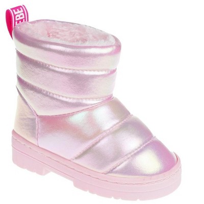 bebe Toddler Girl's Quilted Puffy Winter Boots - Warm & Stylish Cold-Weather Footwear