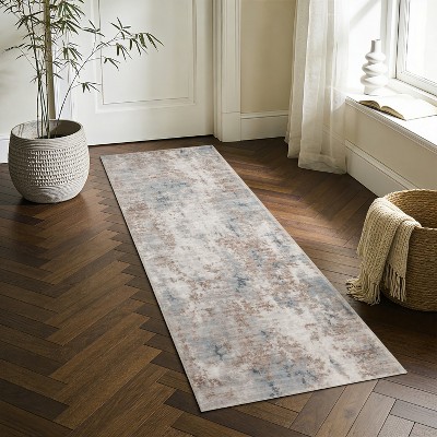 Crystal Collection 2x7 ft Multi Runner Rug for Hallway and Entryway ...