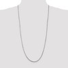 Black Bow Jewelry 2.5mm, Sterling Silver Diamond Cut Solid Rope Chain Necklace - 2 of 4