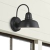 John Timberland Urban Barn Industrial Rustic Wall Light Sconce Black Metal Hardwire 8 1/2" Fixture Gooseneck Arm for Bedroom Bathroom Living Room - 2 of 4