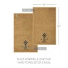 Black Windmill & Stars Tan Hand Towel Set of 2 16x26  VHC Brands - 4 of 4