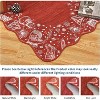 TackView Christmas Runner Rug, Non-Slip Living Room Carpet, Stain-Resistant Indoor Scalloped Rug, for Bedroom, Kitchen - 4 of 4