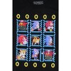 Seven Times Six Sonic The Hedgehog Boy's Pixel Character Grid Video Game T-Shirt Black - image 2 of 3