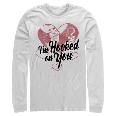 Men's Peter Pan Valentine's Day Captain Hook I'm Hooked On You Long ...