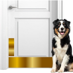 Panther Armor Push Plate, Metal Door Protector for Dog Scratching, Scratch Guards for Doors - 1 of 4
