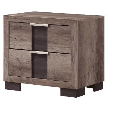 NicBex Nightstand with 2 Drawers,1pc Side Table with  Multi-colored and Finish and Pulls,Bedside Table for Bedroom,Living Room
