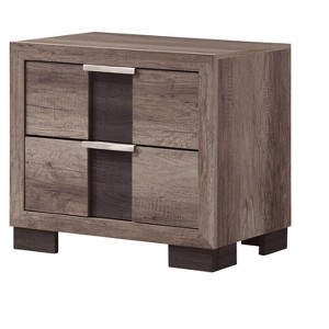 NicBex Nightstand with 2 Drawers,1pc Side Table with  Multi-colored and Finish and Pulls,Bedside Table for Bedroom,Living Room - 1 of 4