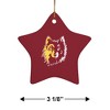 Northern State University Primary Logo StarShaped Porcelain Holiday Christmas Tree Ornament  3.1" - 3 of 4