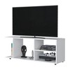 47.4" ModernTV Rack with Open Storage, Sleek Particle Board Design, Space-Saving, Easy-to-Clean Surface - 3 of 4