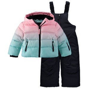 Rothschild Little/Big Girls' Ski Jacket and Snowbib Snowsuit Sets - 1 of 3