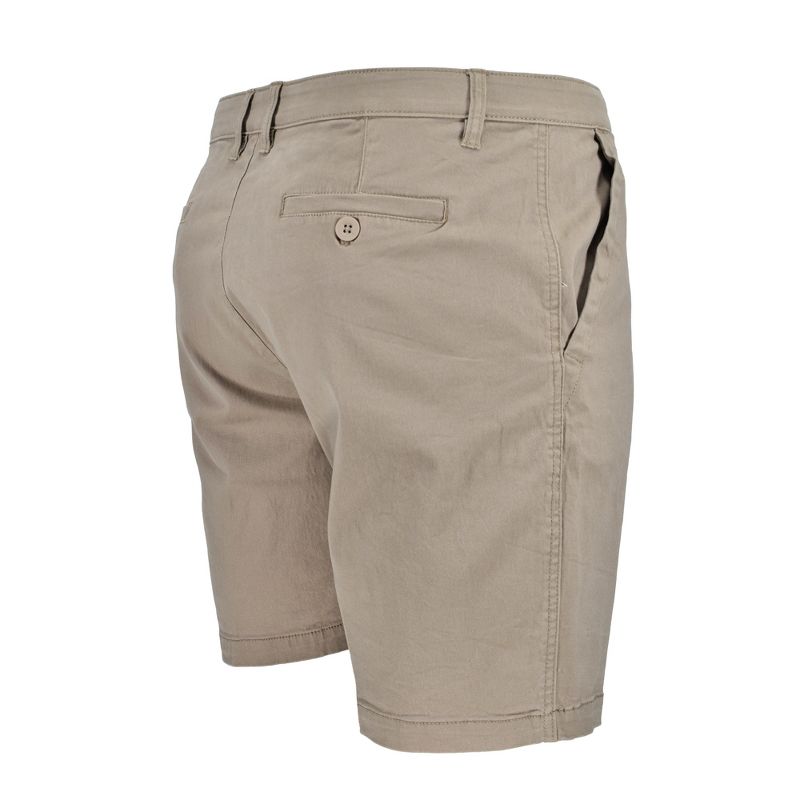 Burnside Men's 10" Stretch Cotton Blend Chino Golf Shorts, 3 of 5