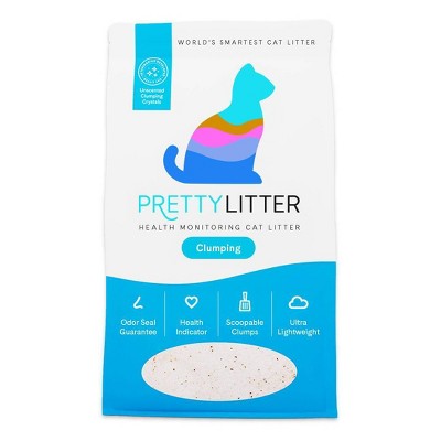 PrettyLitter Unscented Clumping Low Dust Light Weight Cat Litter - 10lbs