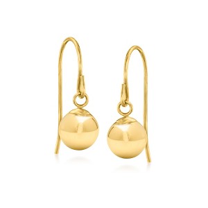 RS Pure by Ross-Simons Italian 14kt Yellow Gold Ball Drop Earrings - 1 of 4
