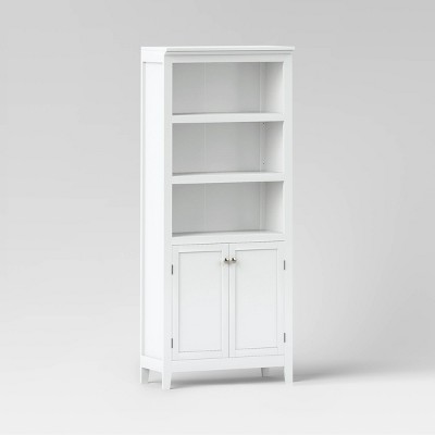 White book deals cabinet with doors