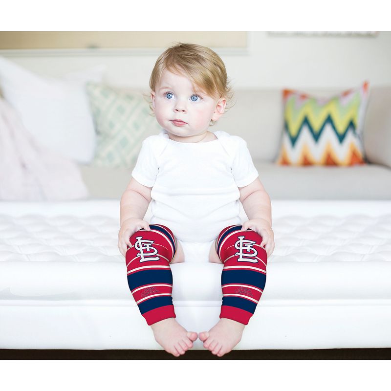 Baby Fanatic Officially Licensed Toddler & Baby Unisex Crawler Leg Warmers - MLB St. Louis Cardinals, 5 of 7