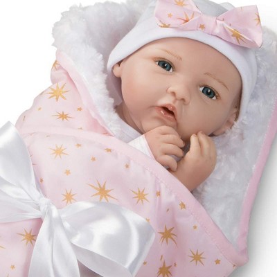 Paradise Galleries Reborn Baby Doll in Silicone-like Vinyl, 19 inch Newborn Girl Baby Bundles: Born To Sparkle, 7-Piece Ensemble