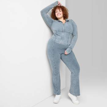 wild fable, Pants & Jumpsuits, Womens Highwaisted Cozy Ribbed Lounge Flare  Leggings Wild Fable Dark Bl