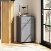 Munora Single Door Bathroom Cabinet with Adjustable Shelf and Drawer, 17" x 13.5" x 30.5" - 2 of 4