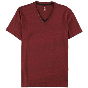 I.N.C International Concepts Mens Split-Neck Henley Shirt, Red, Large - 1 of 1