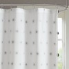 VYNXARIA Casual shower curtain with all over pom pom,Black - 4 of 4