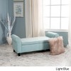 Storage Ottoman,Fabric Upholstered Storage Bench,Accent Stools With Curved Arms,Modern Multifunctional Shoe Bench-Cuddlewood - 2 of 4