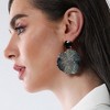SOHI Women's Crystal Silver:Sky Blue The Glacier Swirl Drop Earrings - 3 of 4