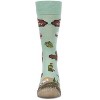 Memoi Men's Wine Country Rayon From Bamboo Crew Socks Mint 10-13 - 2 of 3