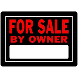 Hillman English Black For Sale By Owner Sign 10 in. H X 14 in. W - Case of 6 - 1 of 1