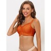 INSPIRE CHIC Women's Available Lace Minimizer Bralette U Back Full Coverage Wireless Everyday Bras 3 Packs - 4 of 4