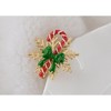 Anna-Kaci Golden Tone Christmas Brooch Pins Sparkly Rhinestones Enamel Lapel Pin for Women - 4 of 4