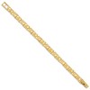 Black Bow Jewelry 7mm 10k Yellow Gold Nugget Link Bracelet, 8 Inch - 2 of 4