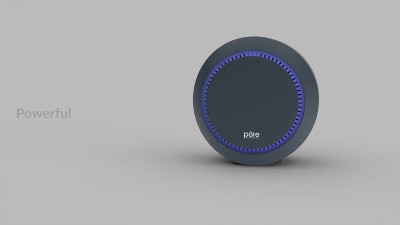 Pure Enrichment True HEPA Black Round Air Purifier Filter